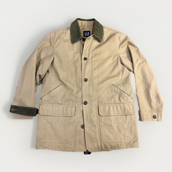 GAP Other - Vintage GAP Chore Barn Jacket Mens Med Brown Insulated Quilted Y2K